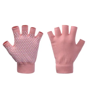 ถุงมือกันลื่น สำหรับโยคะ/พิลาทิส สีชมพู