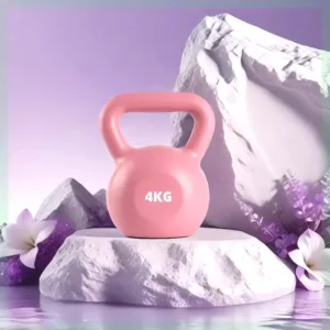 Kettlebell ยกน้ําหนัก 4KG สีชมพู